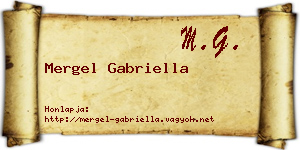 Mergel Gabriella névjegykártya